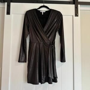 BCBG Generation V-Neck Faux Wrap Dress‎ Size Small
